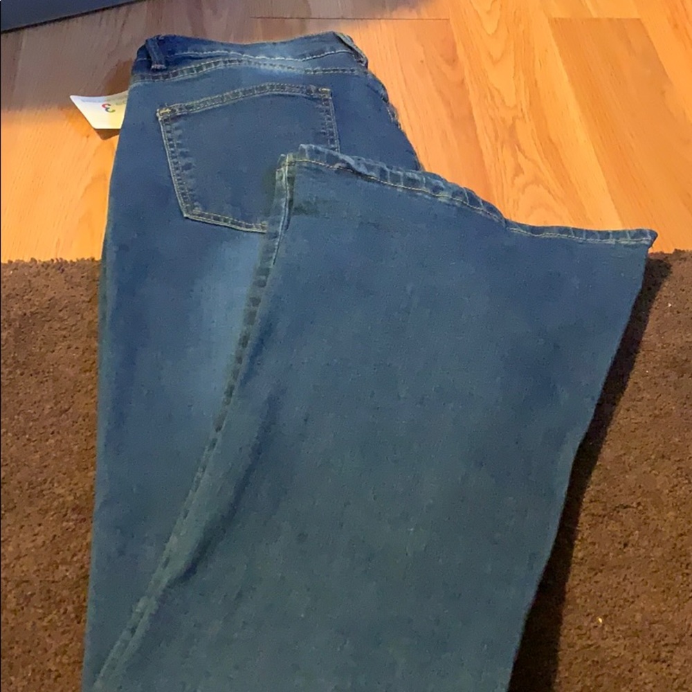 High rise bell bottoms